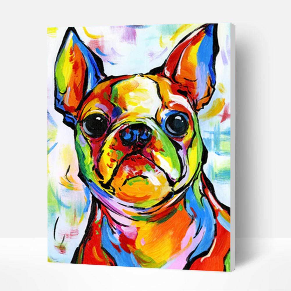 Paint by Numbers Kit - Colorful Bulldog Deco26