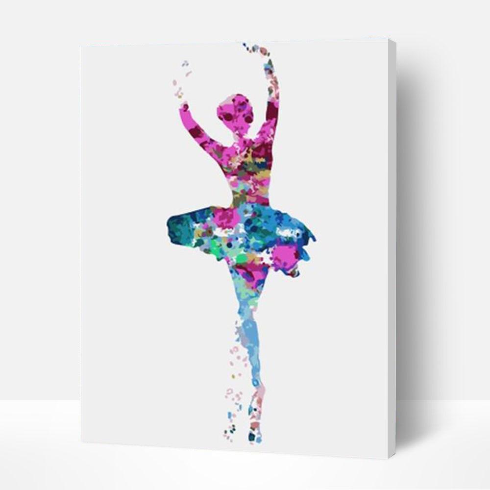 Paint by Numbers Kit - Girl Jumping Ballet Deco26
