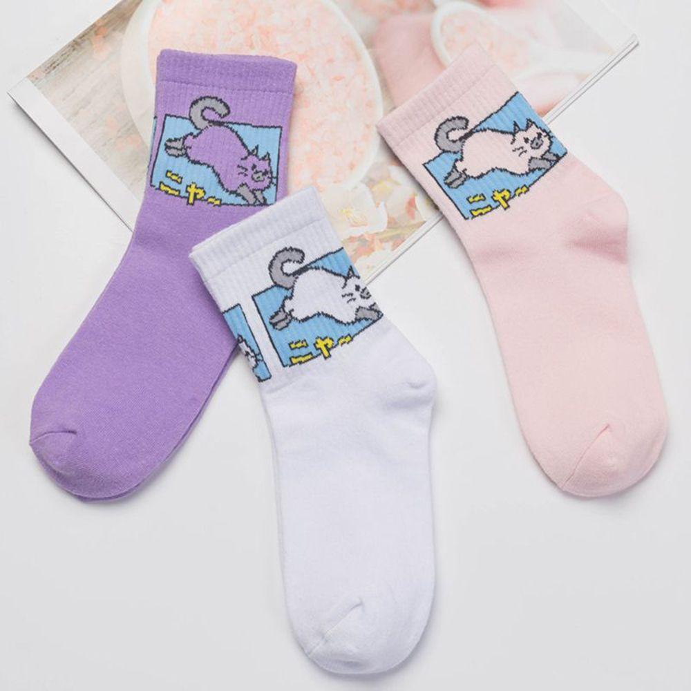 Cat Print Socks