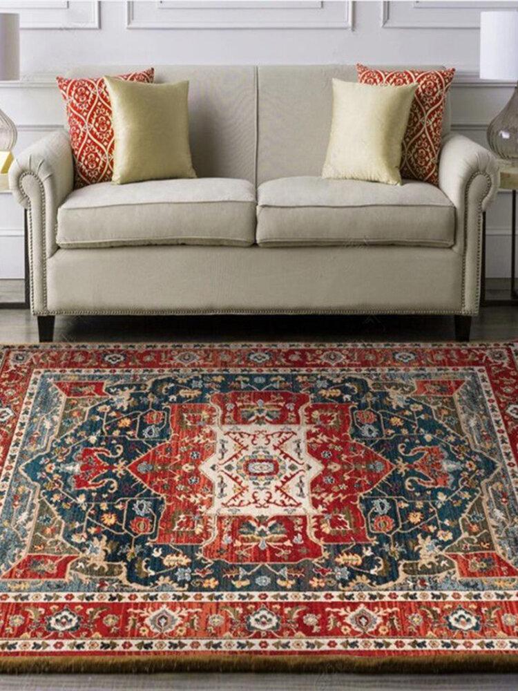 Vintage Moroccan Rug Living Room Bedroom Persian Style Decoration Large Area Carpet Coffee Table Non-slip Floor Mat