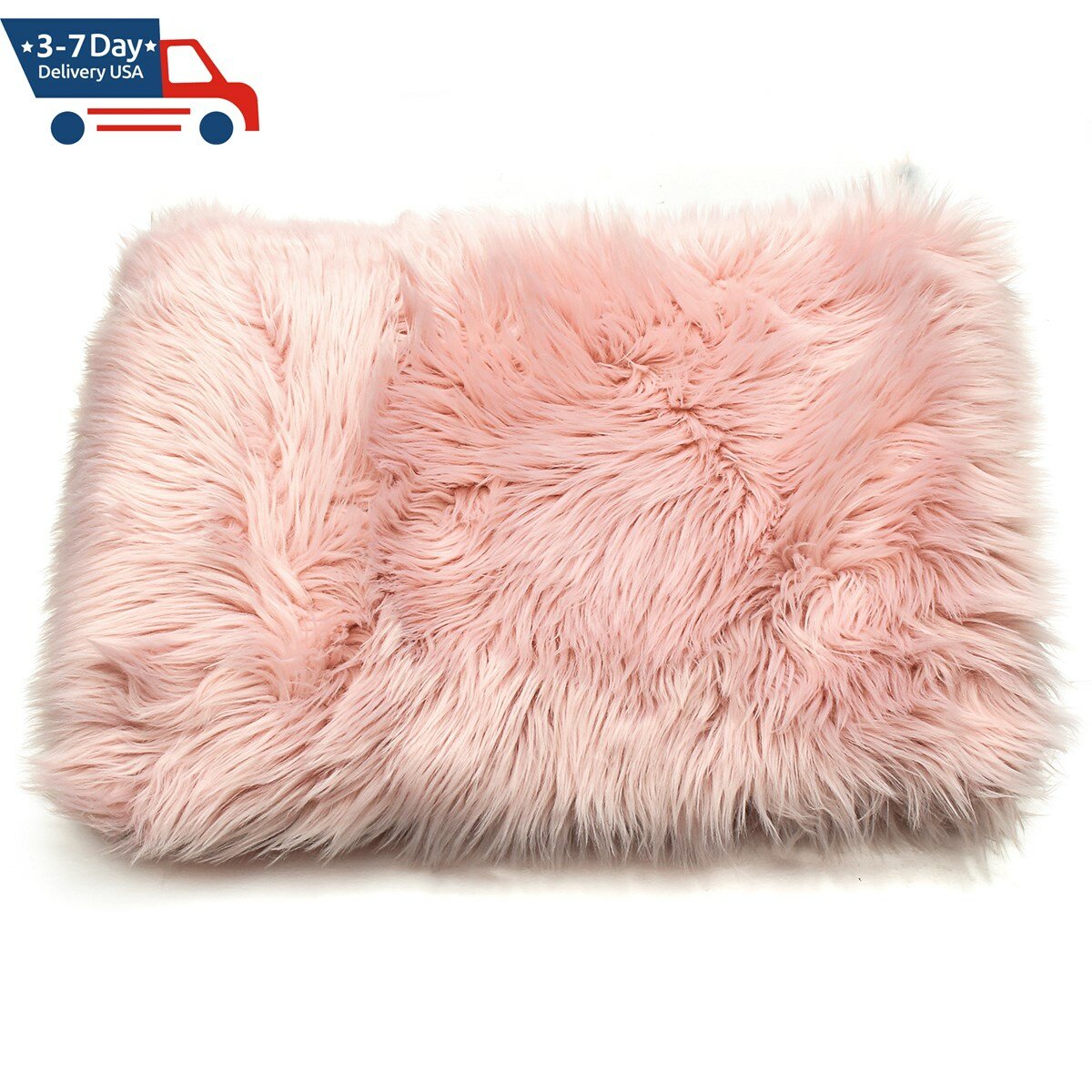 48x32 inch Faux Fur Fluffy Wool Rug Mat Hairy Rectangle Carpet Shaggy Area Rug Bedroom Living Dining Room Carpet Warm Mat Sofas Chair Floor Cushions