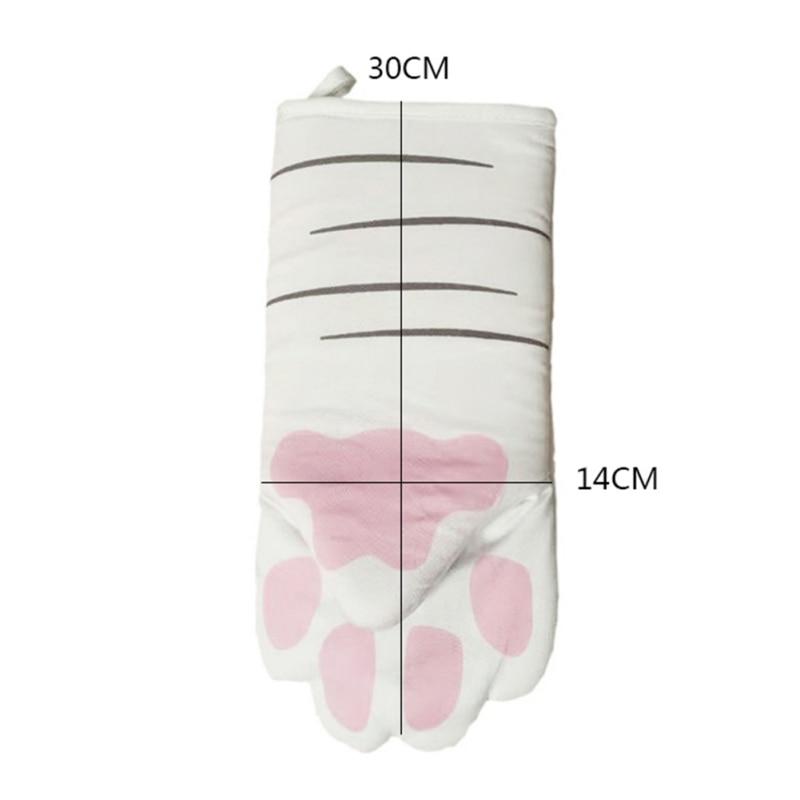 3D Cartoon Animal Cat Paws Oven Mitts