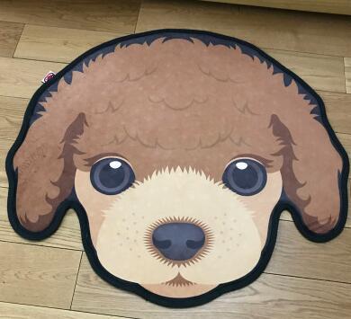 3D Dog Head Shape Anti-Slip Carpet