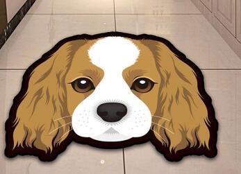 3D Dog Head Shape Anti-Slip Carpet