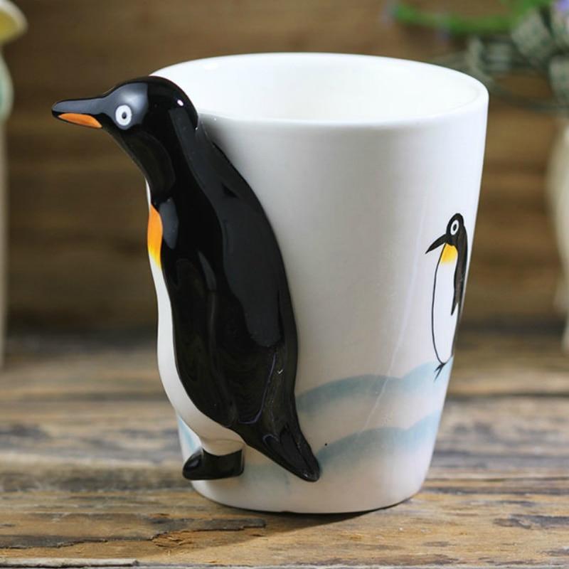 3D Penguin Shaped Mug