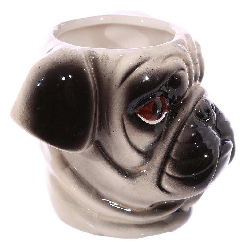 3D Pug Head Mug