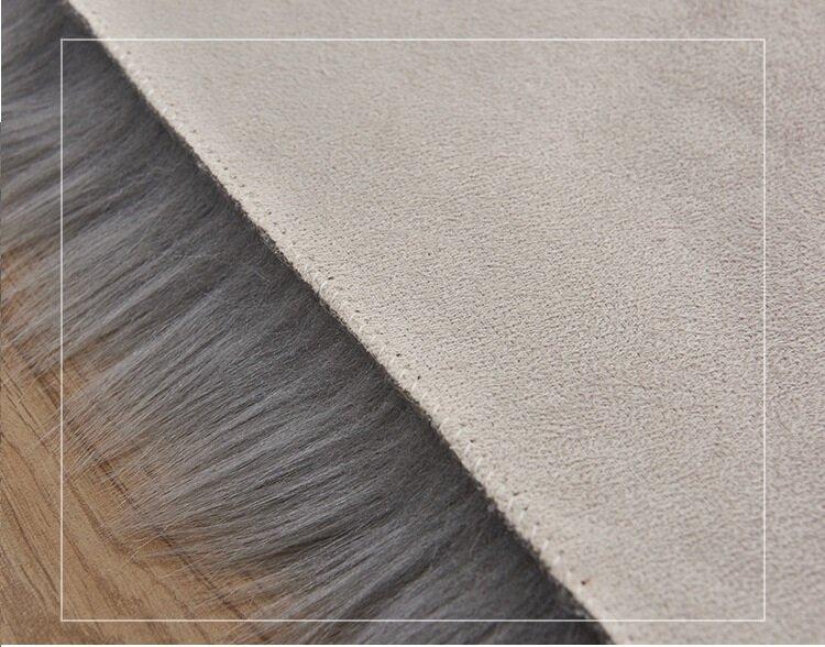 Faux Sheepskin Rugs Wool Shaggy Carpet Bedside Floor Mat Living Room Bedroom Floor Home Decor