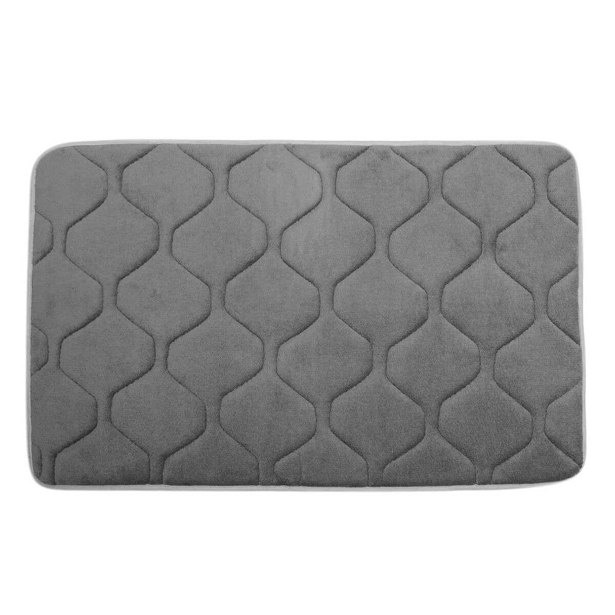 80x50cm Absorbent Anti Slip Memory Foam Carpet Bath Rug Coral Velvet Chronic Rebound Floor Mat