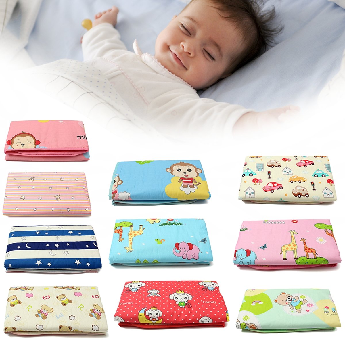 Baby Diaper Changing Pad Kid Nappy Urine Mat For Children Infant Adult 120x150cm