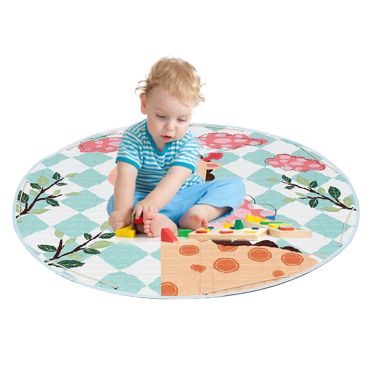 Baby Kids Gym Play Toys Mat Crawling Blanket Home Large Storage Rug Floor Mats