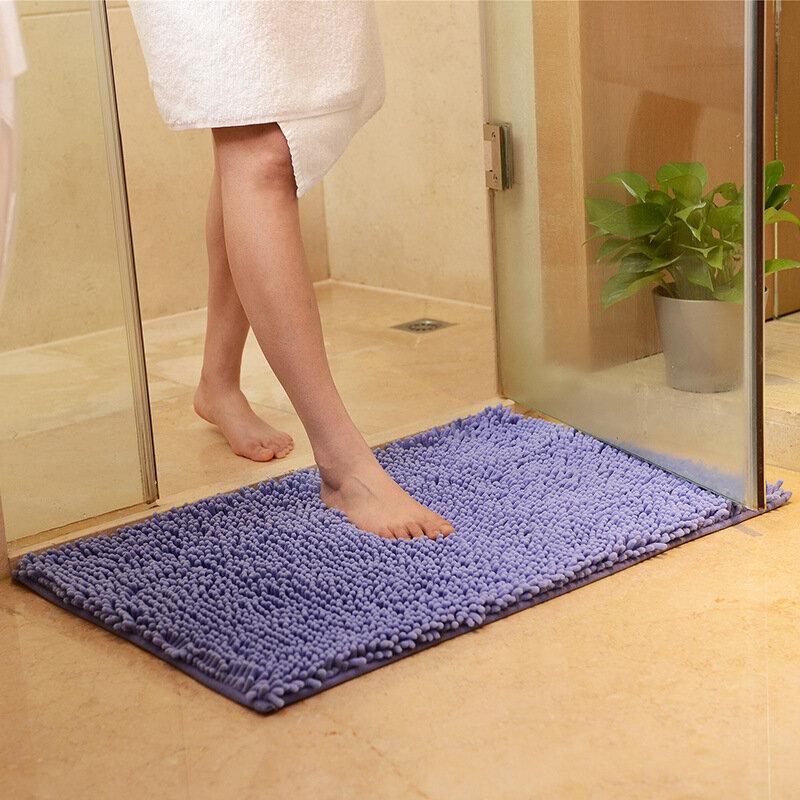 31x19'' Machine Washable Fluffy Area Rugs for Bedroom Chenille Soft Mat Bathroom Anti Slip Absorbent Carpet Door Mat Shaggy Floor Rug