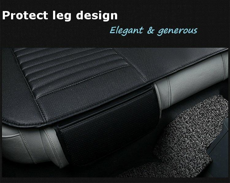 Universal PU Leather Car Seat Waterproof Mat Covers Breathable Luxury Cushion Car Seat Protector Cover (1PC)