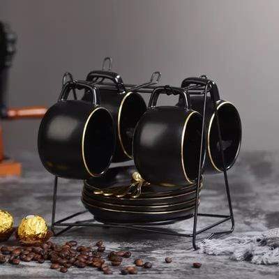 Blacked Out Teacup Collection Set