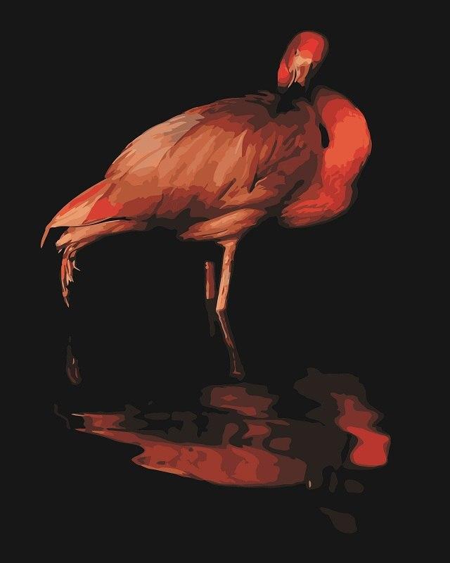 DIY Flamingo Paintings by Numbers Kit Canvas Wall Art 40X50 CM  50X70 CM