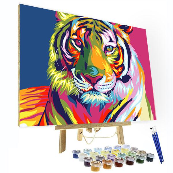 Paint by Numbers Kit - Colorful Tiger Deco26