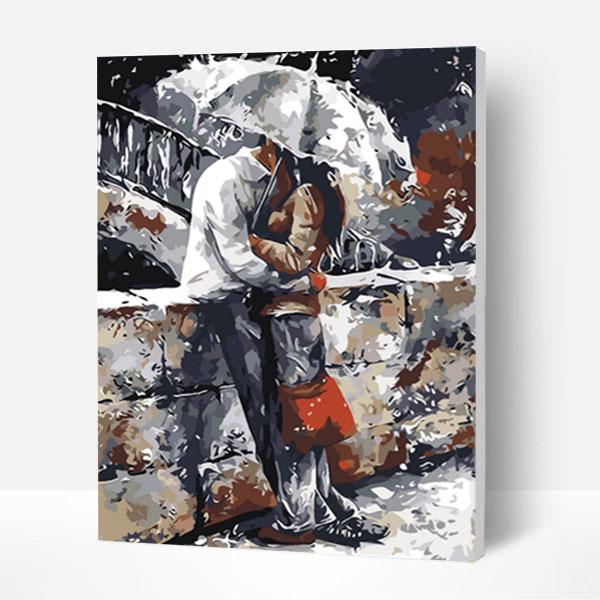 Paint by Numbers Kit -Hugging in The Rain Deco26