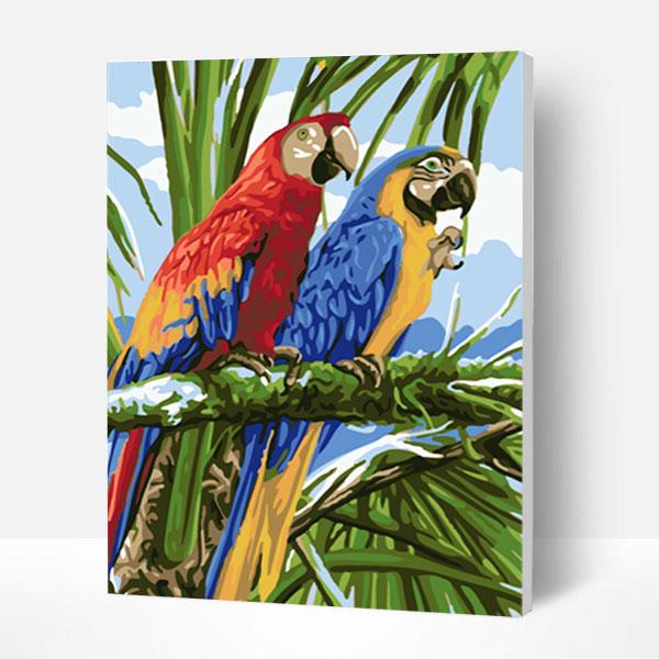 Paint by Numbers Kit - Two Parrots Deco26