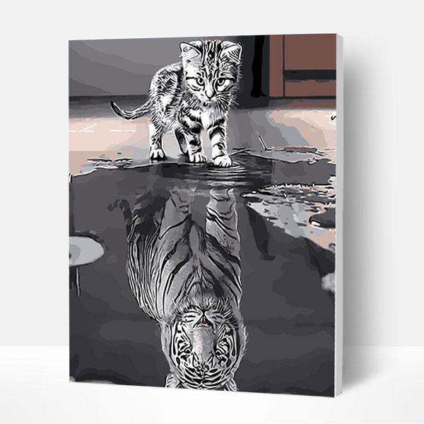 Paint by Numbers Kit - Cat and Tiger Deco26