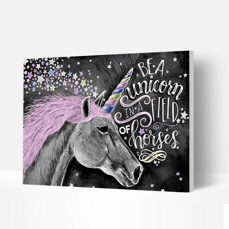 Paint by Numbers Kit - Colorful Unicorn Deco26