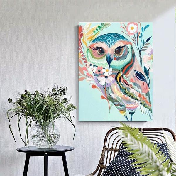 Paint by Numbers Kit - Colorful Owl