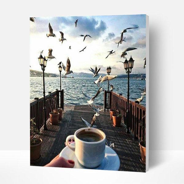Paint by Numbers Kit -   Coffee Sea View Deco26