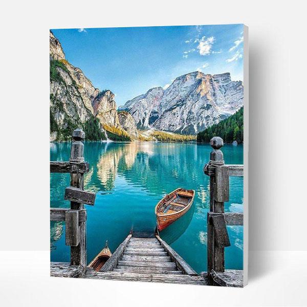Paint by Numbers Kit -  Boat On The Lake Deco26