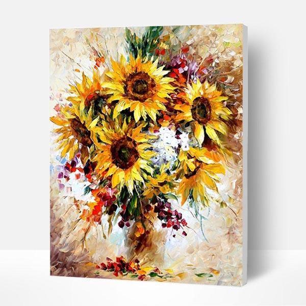 Paint by Numbers Kit - Sunflowers Vase Deco26