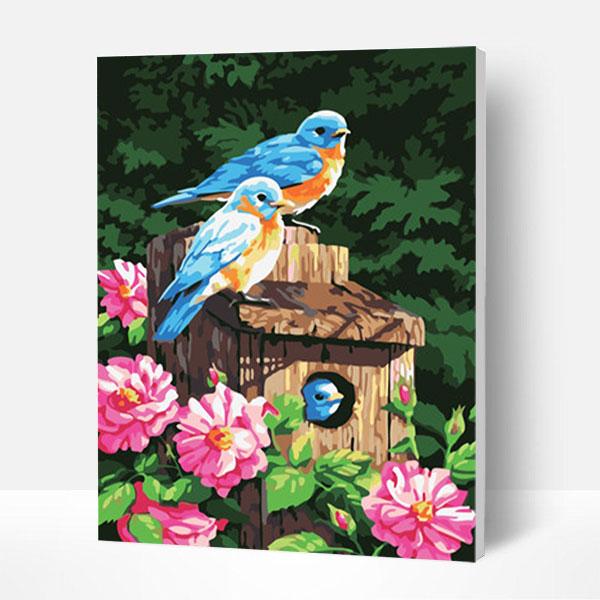 Paint by Numbers Kit - Birds And Flowers Deco26