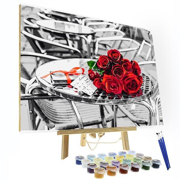 Paint by Numbers Kit - Red Roses Bouquet Deco26