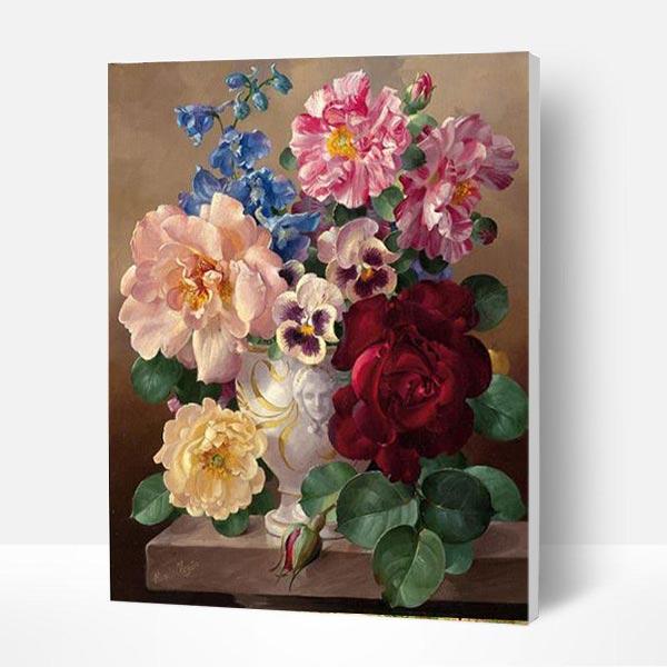 Paint by Numbers Kit - Vintage Flowers Deco26