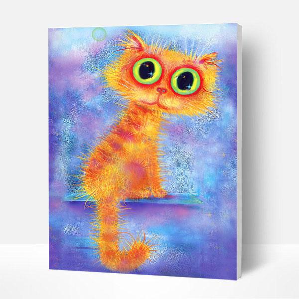 Paint by Numbers Kit - Big Eyes Cat Deco26