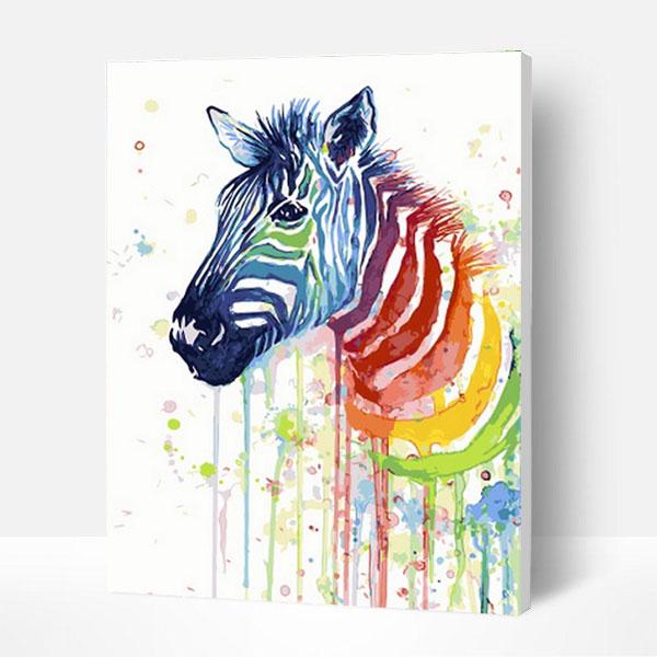 Paint by Numbers Kit -  Painted Zebra Deco26