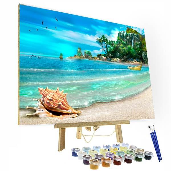 Paint by Numbers Kit - Beautiful Beach Deco26