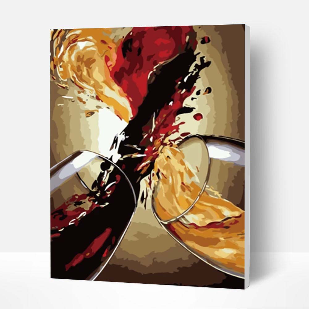 Paint by Numbers Kit - Heart-shaped Wine Deco26