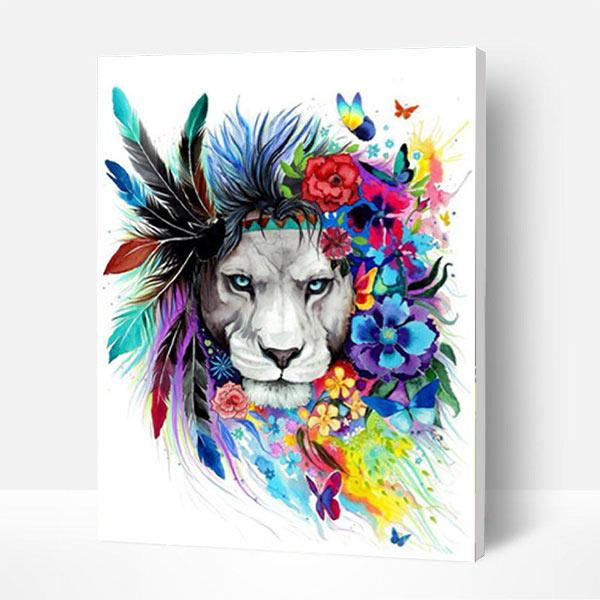 Paint by Numbers Kit - Indian Lion Deco26