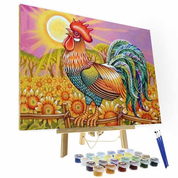 Paint by Numbers Kit - Morning Rooster Deco26
