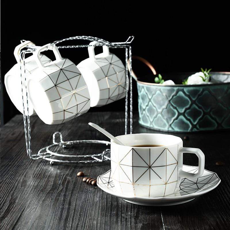 Geo Slice Teacup Collection Set