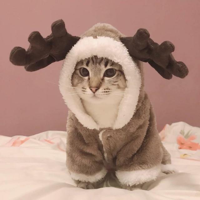 Adorable Reindeer Design Pet Jacket