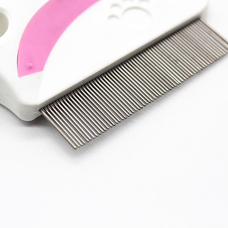 Adorable Stainless Steel Comb with Paw Print Design