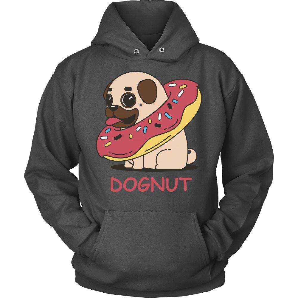 Animated Dognut Pug Design Hoodie