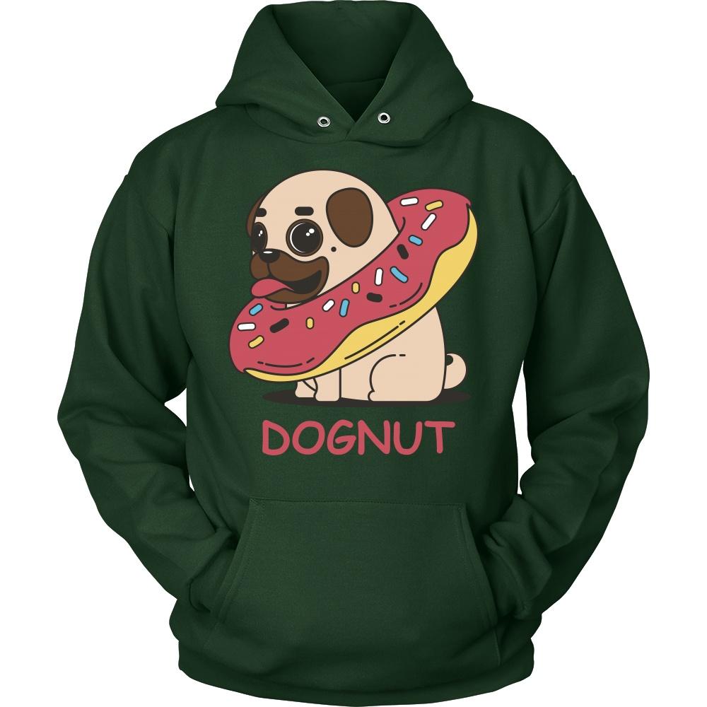 Animated Dognut Pug Design Hoodie