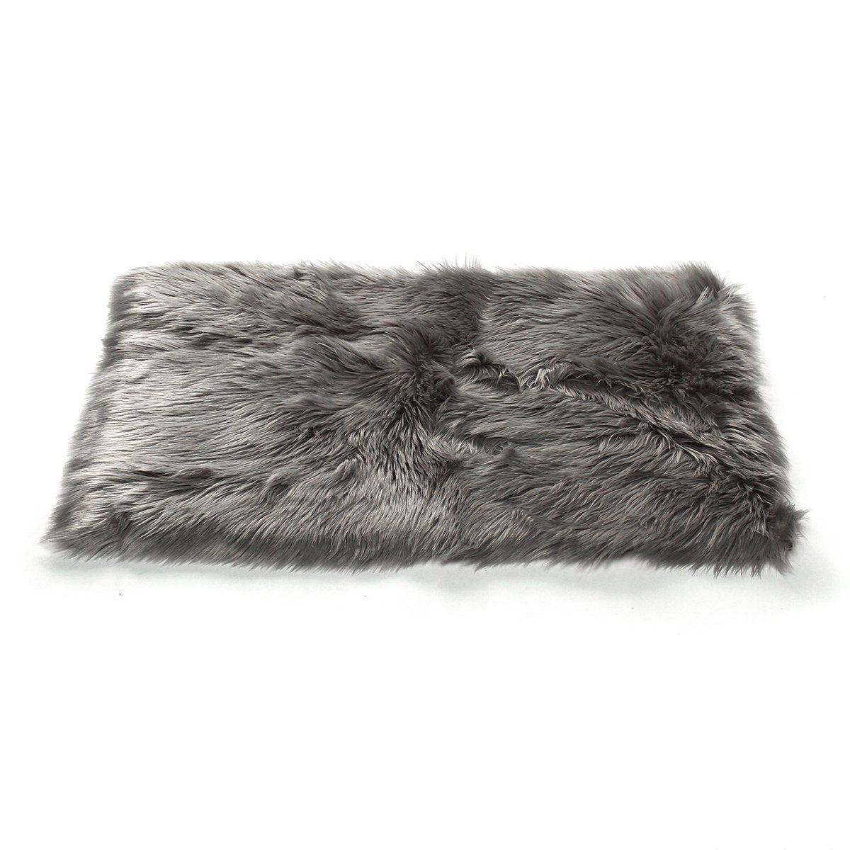 Long Faux Fur Artificial Skin Rectangle Fluffy Chair Sofa Cover Carpet Mat Area Rug
