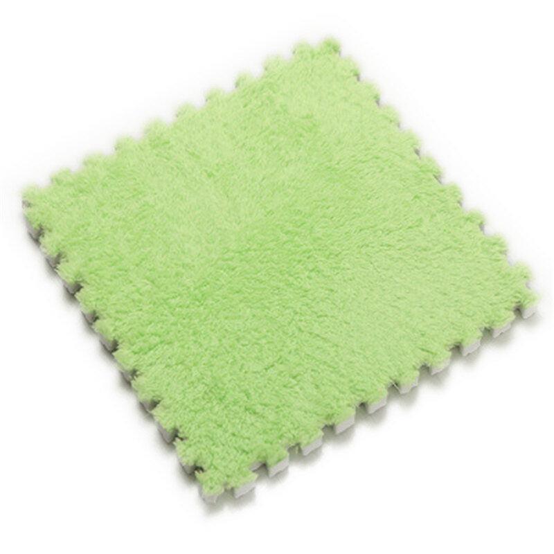 1Pcs Fuzzy Plush Area Rug Puzzle Play Mat Carpet Tiles Baby Crawling Mat Protective Flooring Non-Tox