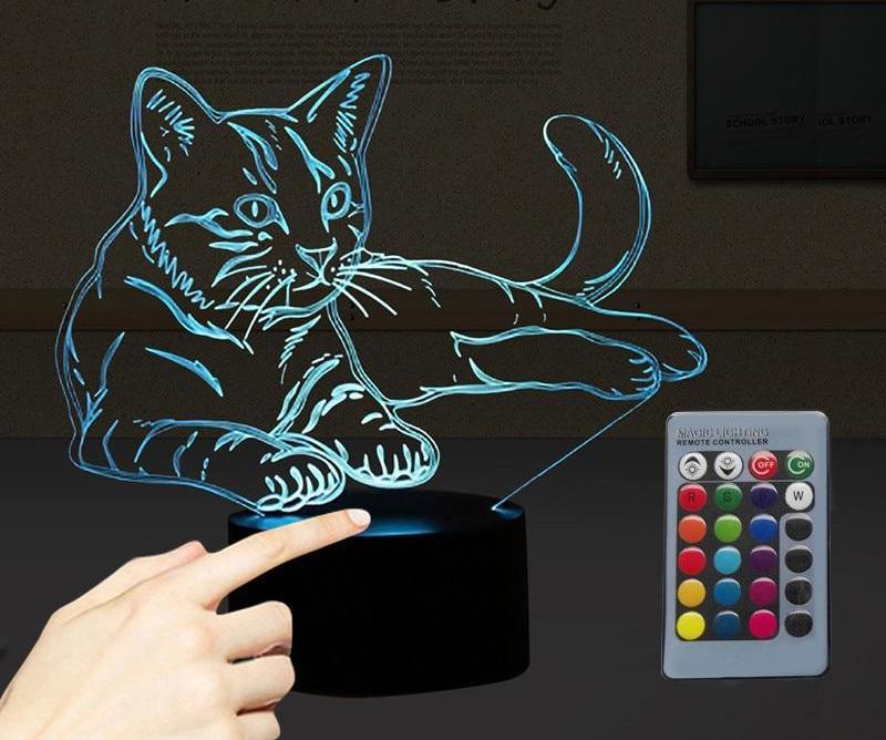 Cat 3D Illusion Lamp