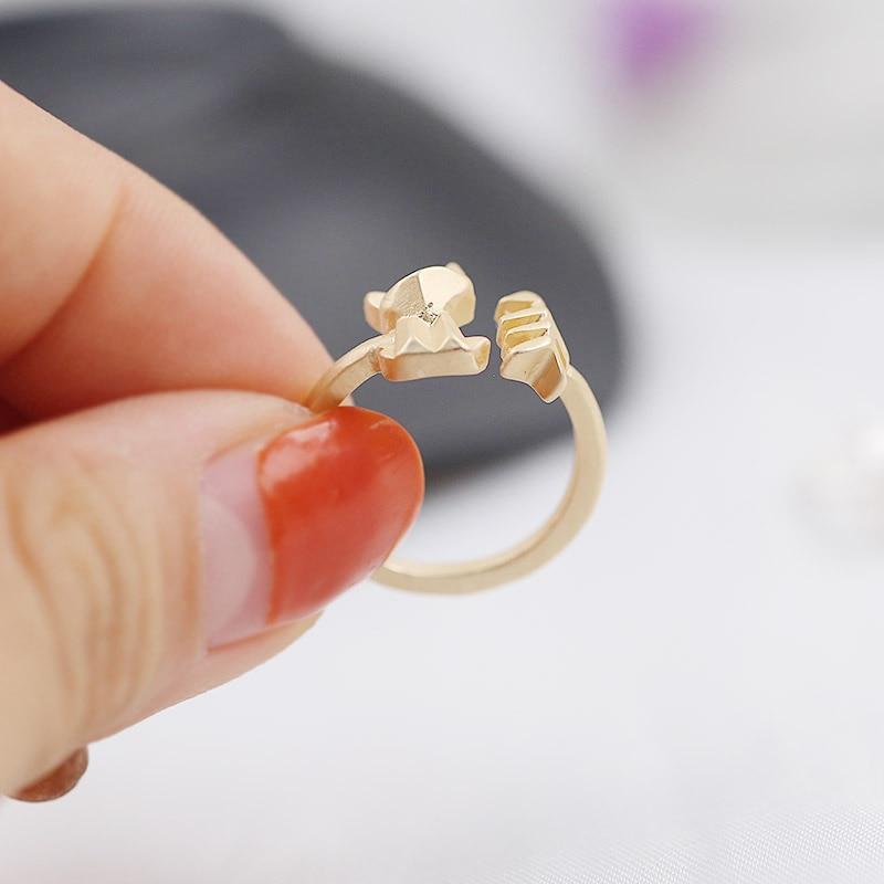 Cat and Fish Adjustable Ring