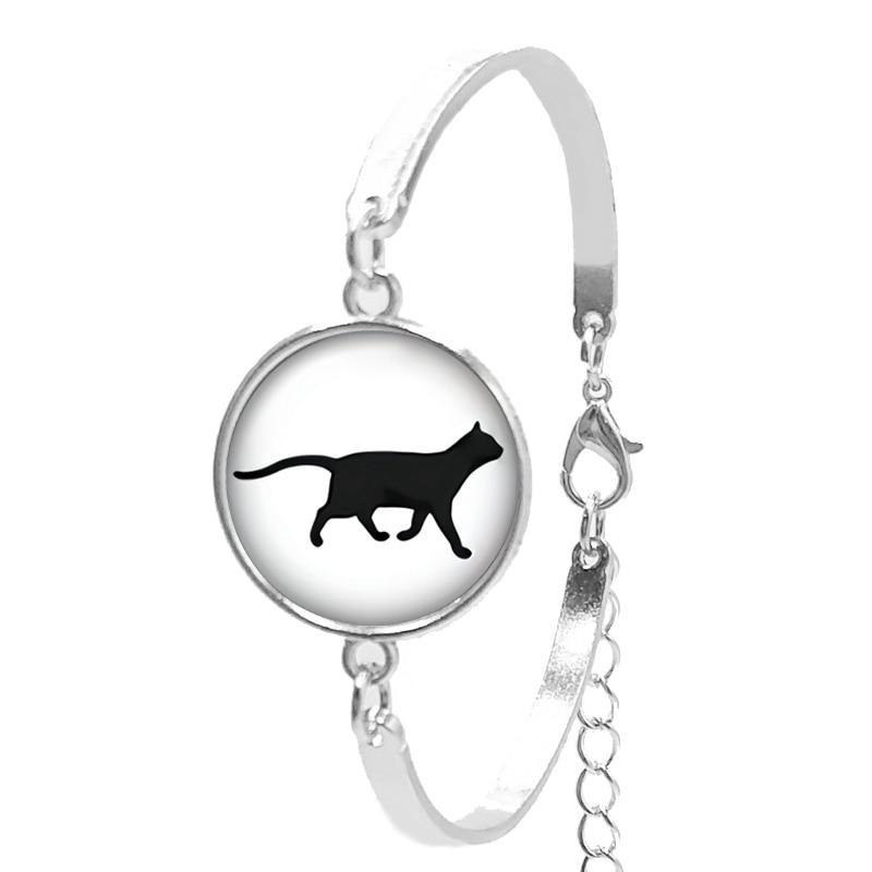 Cat Glass Convex Round Bracelet