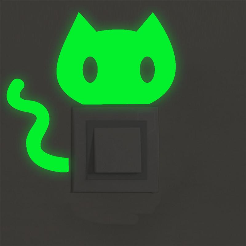 Cat Glow in the dark Sticker