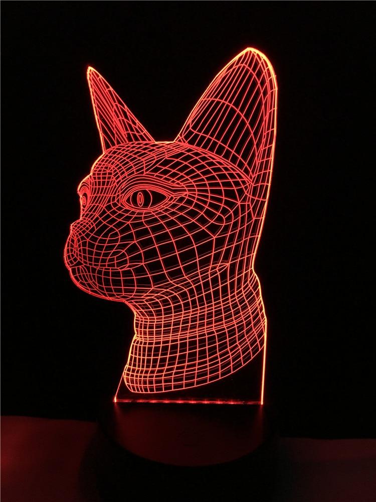 Cat Head 3D Lamp