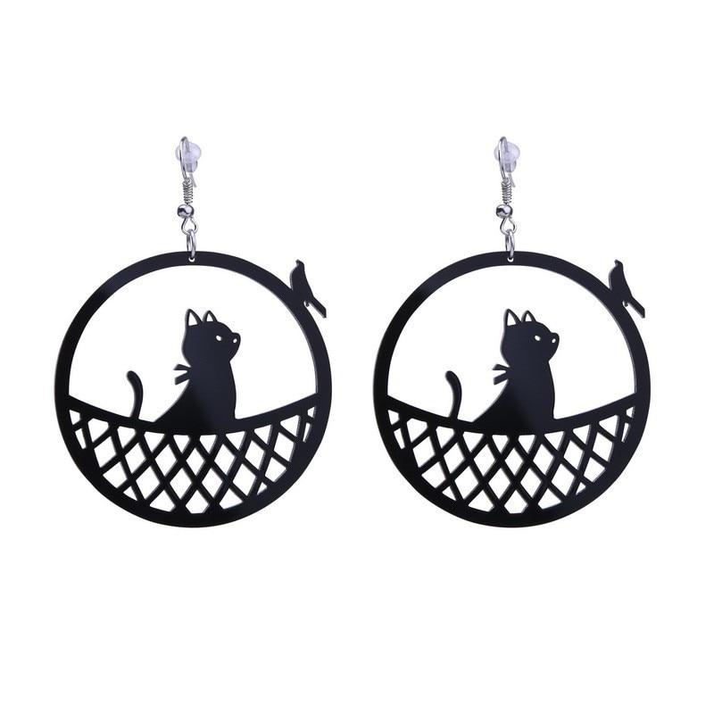 Cat Hook Earrings