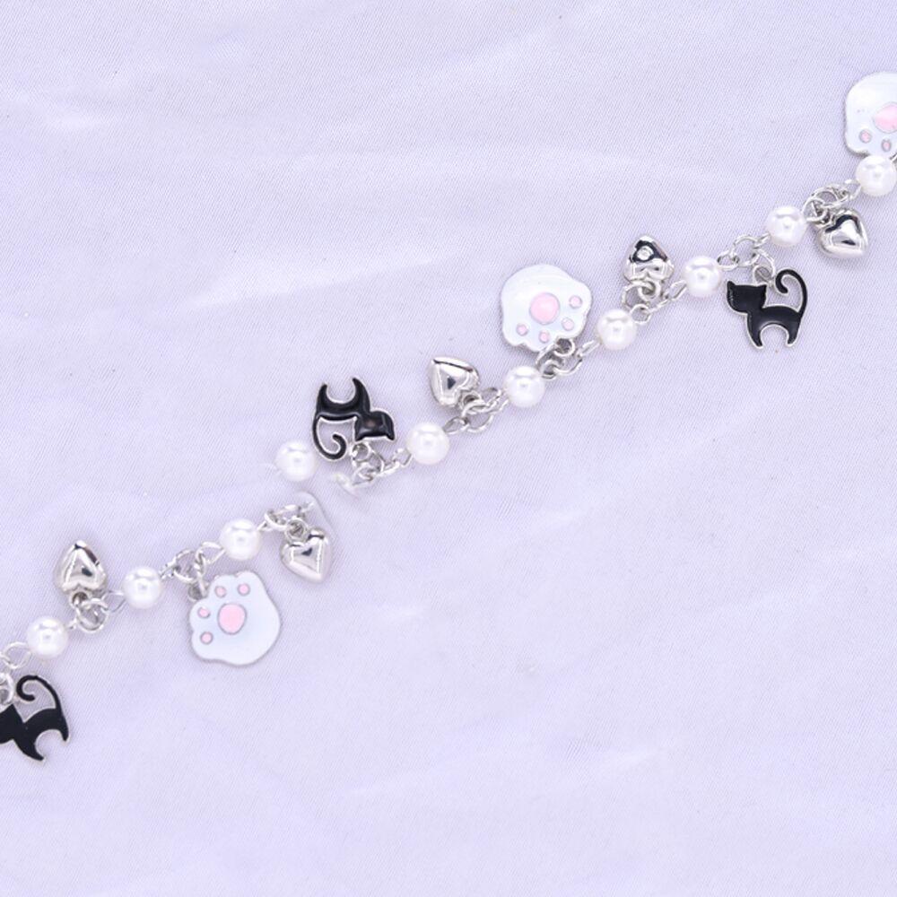 Cat Pearl Cat Claw Charm Bracelet